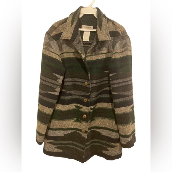 Northern Isle Jackets & Blazers - Northern Isle Women’s Aztec Tribal Print Size Small Button Up Coat Jacket